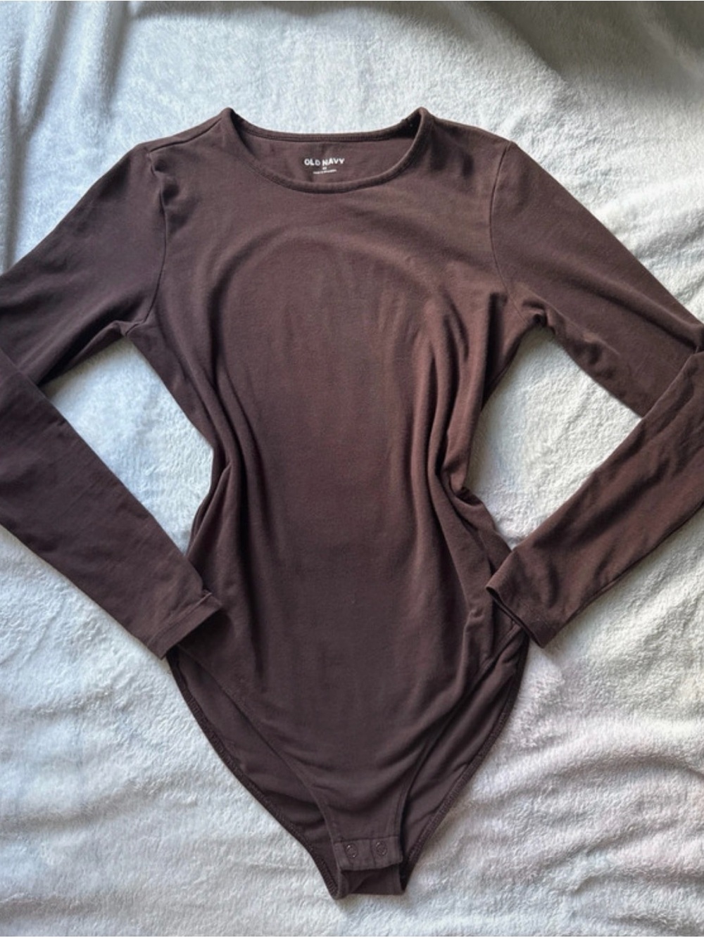 Old Navy Long-Sleeve Chocolate Brown Bodysuit